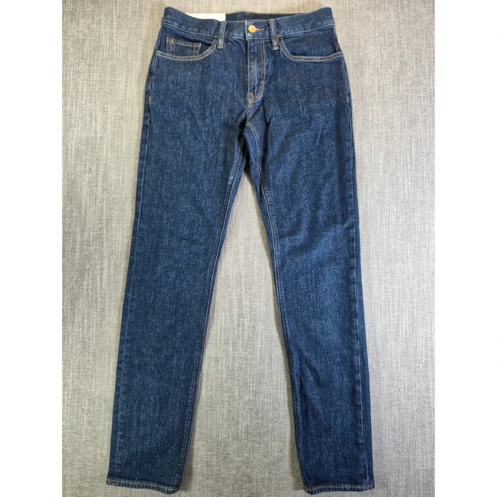 NEW! Banana Republic Jeans Men‎ 28/32 Dark Blue Straight Fit Stretch Legacy